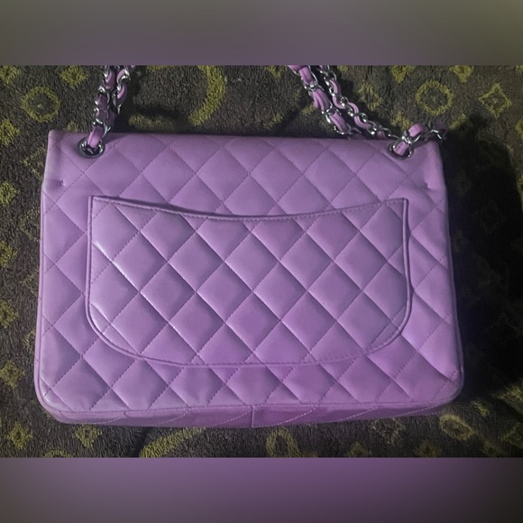 Chanel Pink Quilted Lambskin Medium Classic Double Flap Bag silver Hardware - Picture 3 of 10